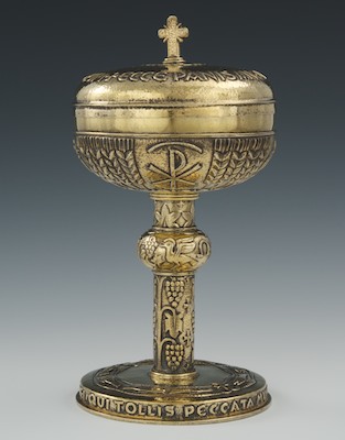 A Silver Chalice With Cover 20th 132b6a