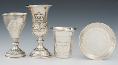 Three Judaic Sterling with Gold