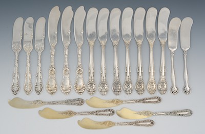 A Collection of Sterling Silver Butter