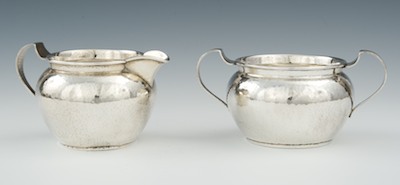 A Sterling Silver Sugar and Creamer