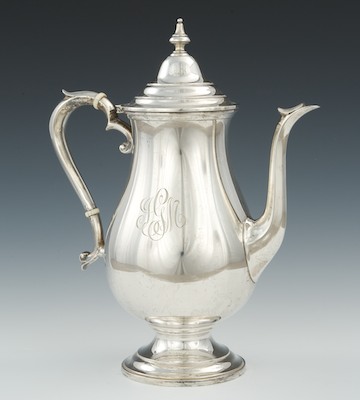 A Sterling Silver Coffee Pot by 132baa