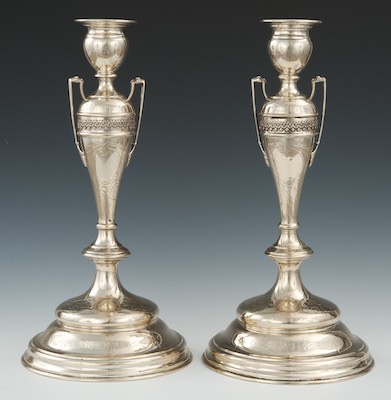 A Pair of Large Silver Austro Hungarian 132bab