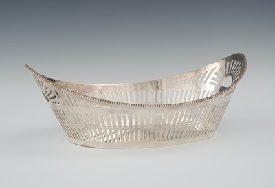 A Sterling Silver Reticulated Boat