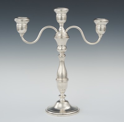 A Sterling Silver Interchangeable Candelabra