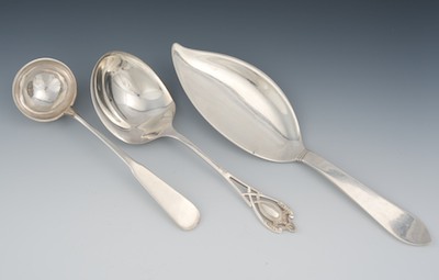 A Group of Sterling Silver Serving