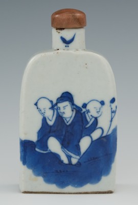 A Chinese Blue and White Porcelain Snuff