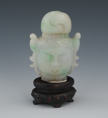 A Chinese Jadeite Quan Yin Head 132c0c