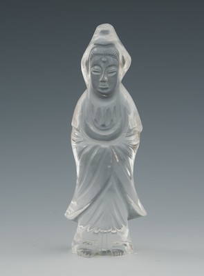A Carved Crystal Quan Yin Chinese 132c20