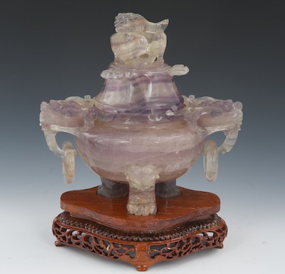 A Carved Agate Koro Chinese Carved 132c21