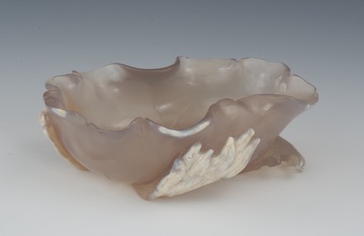 An Chinese Agate Carved Brush Washer 132c2b