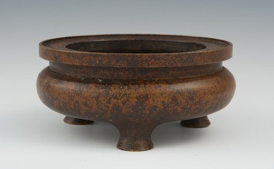 A Bronze Censer Chinese Of squat round