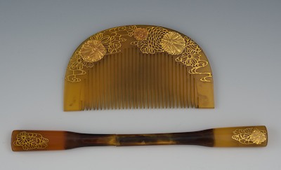 A Celluloid Decorative Comb and Hair