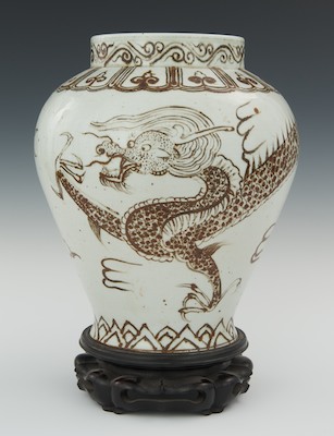 A Large Porcelain Vase Korea Decorated 132c56