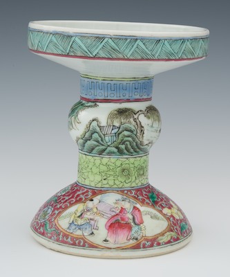 A Chinese Famille Rose Candle Holder 132c6a