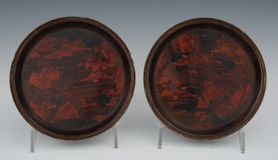 A Pair of Chinese Lacquer Dishes 132c92