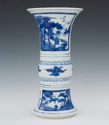 A Chinese Blue and White Beaker 132cb0