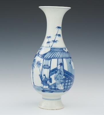 A Chinese Blue and White Vase Qing