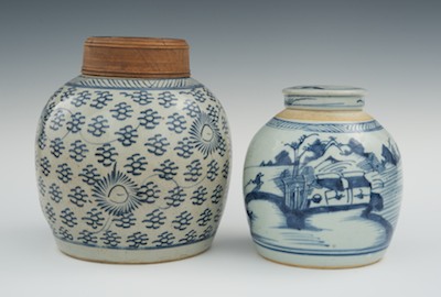 Two Chinese Storage Jars Both with