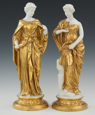 A Pair of Continental Porcelain 132cca