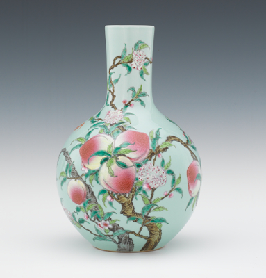 Chinese Porcelain Peach Vase with