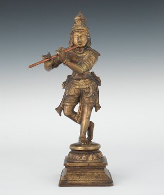 Indian Bronze of The God Krishna 132df2