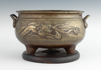 A Chinese Bronze Temple Censer