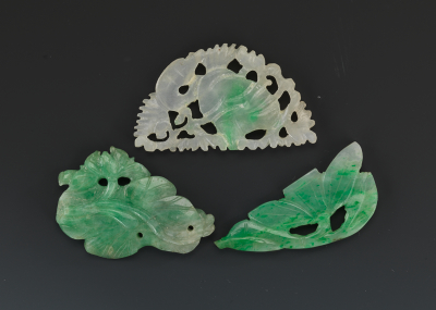 Three Chinese Carved Jadeite Miniature 132e17