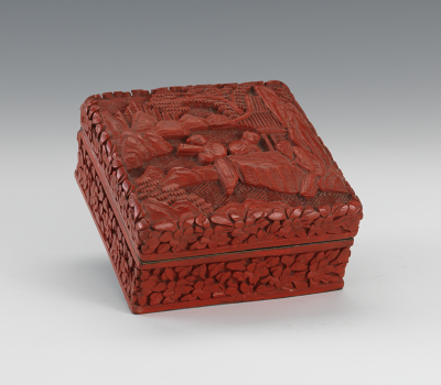 A Chinese Carved Cinnabar Square 132e6a