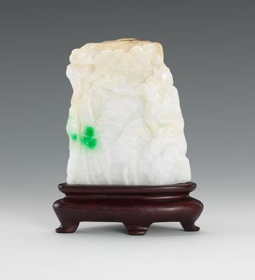 Chinese Carved White Jade Scholars 132e67