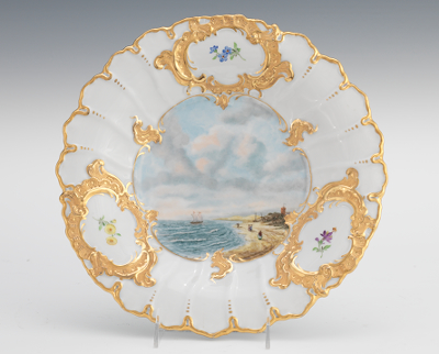A Meissen Porcelain Scenic Cabinet 132e81