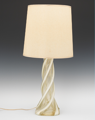 A Vintage Murano Glass Lamp Heavy 132eb9