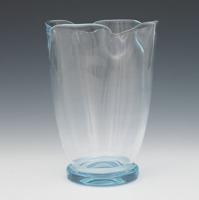 A Clear Glass Vase by Orrefors