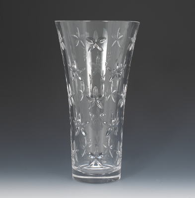 A Clear Glass Vase by Tiffany & Co.