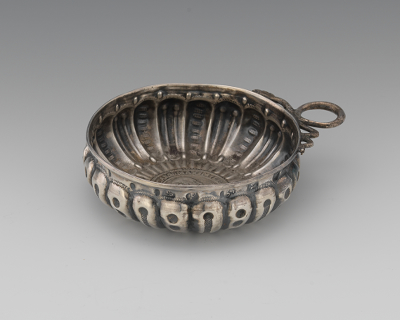 A Spanish Silver Porringer With 132ef1