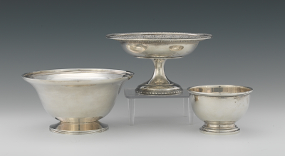 Three Sterling Silver Bowls Including 132f03