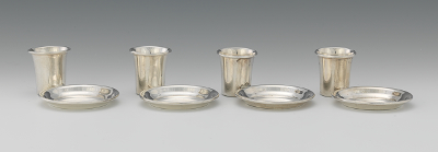A Set of Four Personal Ashtrays