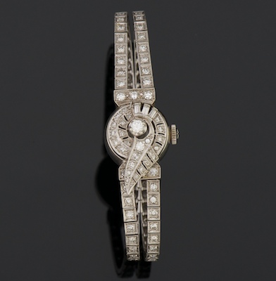 A Ladies Hamilton Gold and Diamond