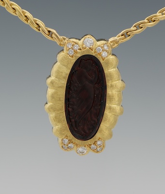 A Ladies' Carved Carnelian Cameo