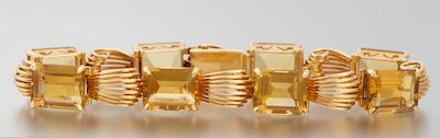 A Ladies' Retro Design Citrine