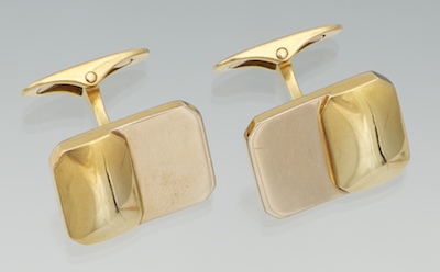 A Pair of Gentleman's 18k Gold