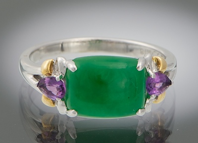 A Ladies Jadeite and Amethyst 132fa9