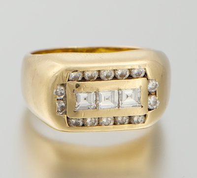 A Gentleman's Diamond Pinky Ring