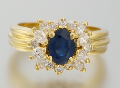 A Ladies 18k Gold Sapphire and 132fe6