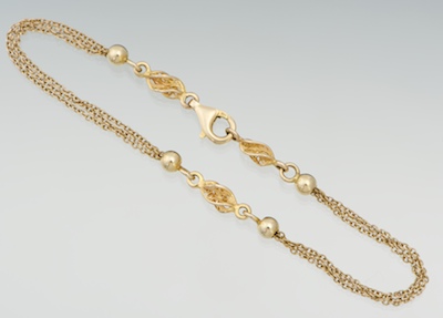 A Ladies' Twist Chain and Bead
