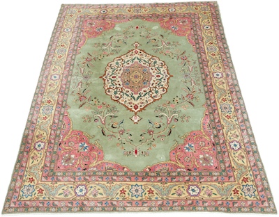 A Signed Tabriz Estate Carpet Medium low 133072