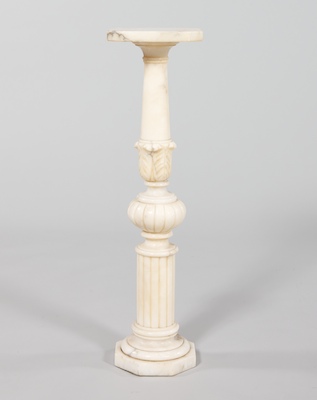 A Petite Carved Marble Column Italian 13306d