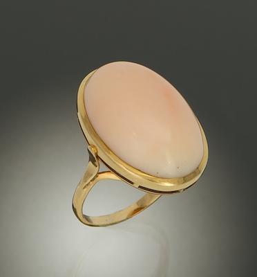 A Ladies' Angel Skin Coral Ring