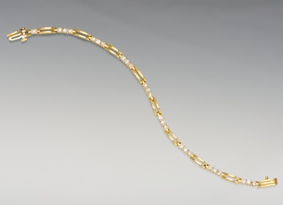 A Ladies Diamond Bracelet 14k 133162