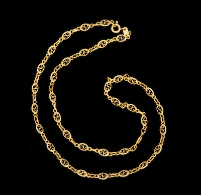 A Fancy Link 18k Gold Chain 18k 133192