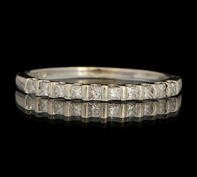 A Ladies' Gold and Diamond Band